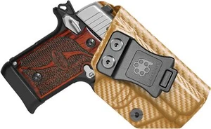 Amberide IWB KYDEX Holster Fit: Sig Sauer P238 Inside Waistband - USA KYDEX Made - Picture 1 of 74
