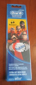 Nuevo en Paquete Cabezales de Cepillo de Dientes de Repuesto Oral-B para Incredibles 2 Extra Suave Paquete de 2 - Imagen 1 de 3
