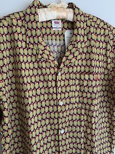 NWT M Relaxed Levi's Desert Cactus Bloom Button Shirt Summer Cacti Eco Friendly