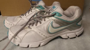 Nike Air Downshifter 4 Running Shoes, #472680-100, White, Womens US 8.5 - Picture 1 of 6