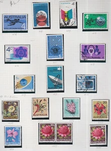 1968 Flowers 1969 Intelsat World Weather Watch Australia CTO Lot - Picture 1 of 1