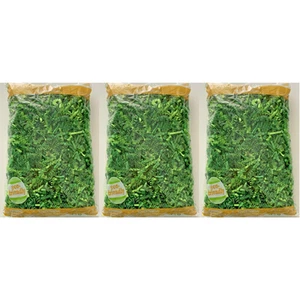Green Crinkle Cut Paper Shreds Filler Gift Baskets Bags Display Decoration 9 oz - Picture 1 of 8