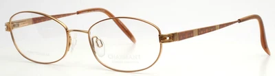 CHARMANT CH10846 DO 金色棕色女式椭圆形全边眼镜 50-17-135 B:33 — 第 1/4 张图片