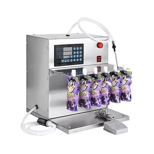 Máquina de llenado de bolsas de caño de alta precisión 6 cabezales automático llenado de líquido caliente NUEVO - Imagen 1 de 8