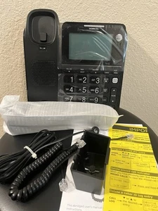 AT&T CL2940 Corded Speakerphone Single Line w/ Tilt Display Call Waiting Black - Zdjęcie 1 z 9