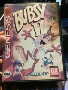 Bubsy II Sega Genesis Box And Game - Picture 1 of 7