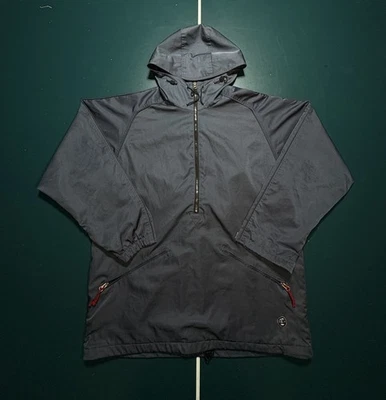 Chaqueta De Colección Burton Snowboards Biolight Hombres Grande Gris Azul Anorak Con Capucha Rara Foto 1 de 4