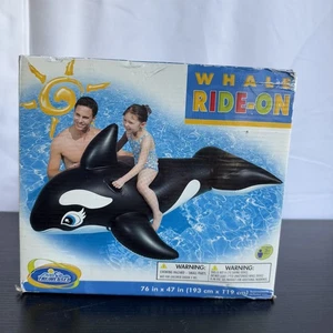 Intex The Wet Set 2010 aufblasbarer Schwimmerwal Ride-On Orca 76" x 47" BRANDNEU - Bild 1 von 10