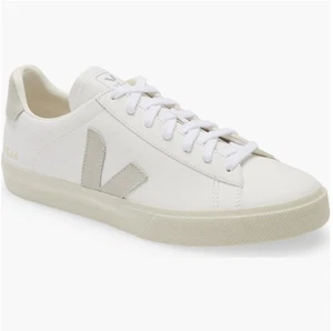Veja Campo Sneakers Leather Suede Men Size 9 White Gray  - Picture 1 of 12