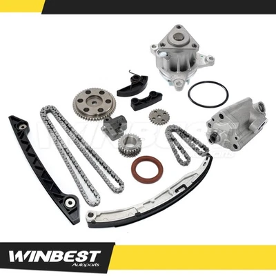 Timing Chain Kit Oil Water Pump Fit 04-06 Mazda 3 03-06 Mazda 6 2.3L New - Image 1 of 4