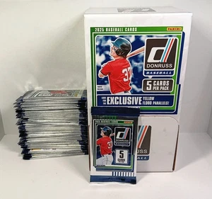 Donruss 2025 Baseball Gravity Feed Box 31 Sealed Packs-Exclusive Yellow Flood🔥 - Picture 1 of 7