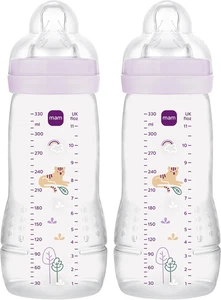 Easy Active Bottles | 2 Pack (2 X 330Ml) | Fast Flow Teats Size 3 | Baby Access - Picture 1 of 7