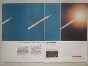 11/1990 PUB RAYTHEON PATRIOT ANTI TACTICAL SURFACE TO AIR MISSILE ORIGINAL AD - Imagen 1 de 1