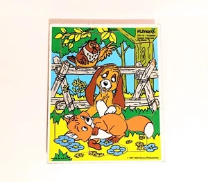 Playskool Wooden Puzzles Lot Of 5 Fox & Hound Quick Draw McGraw & More See Pics - Picture 1 of 10