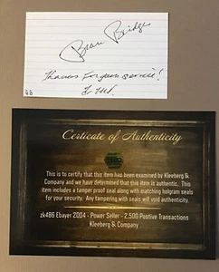 Autograph Beau Bridges Signed Index Card Signature COA Twilight Zone Actor - Picture 1 of 6