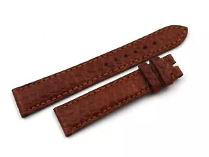 Cinturino Pelle Coccodrillo Marrone 17/14mm Artigianale Ricambi Casual Promo - Foto 1 di 4