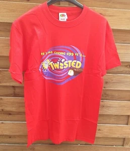 CADBURY CREME EGG TWISTED T-Shirt Size Medium NEW Red 100% Cotton Womens - Picture 1 of 5