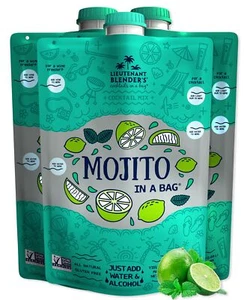 's Mojito in a Bag - Each Bag Makes 1/2 Gallon of Frozen Mojito Mix – Non-GMO... - Picture 1 of 8
