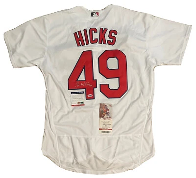 Jordan Hick SIGNED #49 St. Louis Cardinals sz XL FB jersey -PSA & Cards WWU tckt - Image 1 of 3