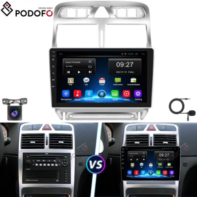 Android 13 Autoradio GPS Navi Für Peugeot 307 SW CC 2002-2013 WIFI FM RDS BT Kam - Bild 1 von 4