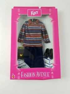 Ken FASHION AVENUE STRIPED SWEATER 1998 Mattel NRFB #18099 NEW *READ* - Picture 1 of 17