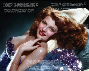 RITA HAYWORTH YOU WERE NEVER LOVELIER 8X10 STUNNING COLOR PHOTO BY CHIP SPRINGER - Picture 1 of 1