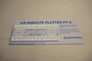 JEPPESEN IFR ENROUTE PLOTTER Model # PV-5  - Bild 1 von 4
