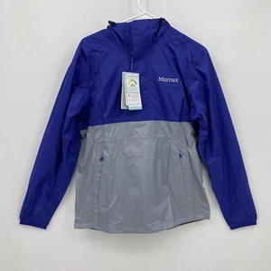 Marmot Jacket Long Sleeve Anorak Precipitation Eco Blue Gray Size S Mens - Picture 1 of 7