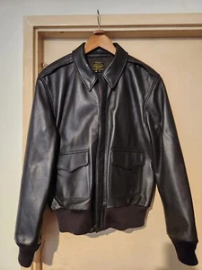 Gibson & Barnes, A2 goatskin leather jacket, 40R - Picture 1 of 5