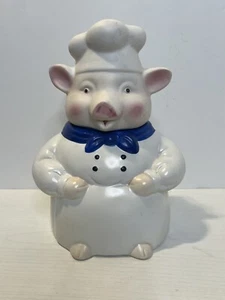 Vintage CKAO Ceramic Chef Piggy Cookie Jar - Picture 1 of 9