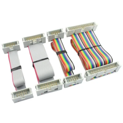 2,54 мм коробчатый коннектор IDC штекер на штекер 10 14 16 20 26 34 40 50 64-контактный плоский кабель - Изображение 1 из 4