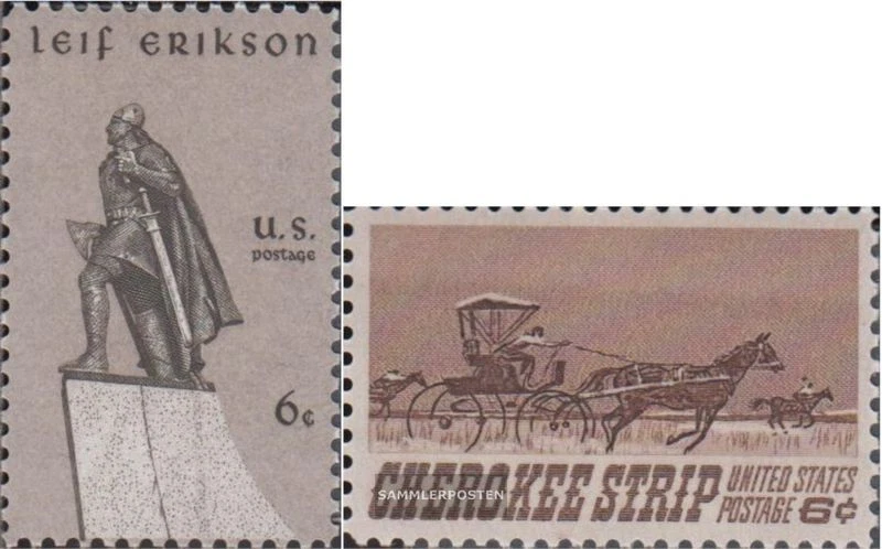 Etats-Unis 967,968 (complète edition) neuf avec gomme originale 1968 Leif Erikso - Photo 1/1