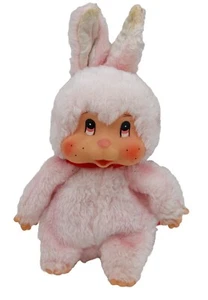 Monchhichi Nyamy Washino Sekiguchi Rosa Hase Kaninchen LESEN - Bild 1 von 8