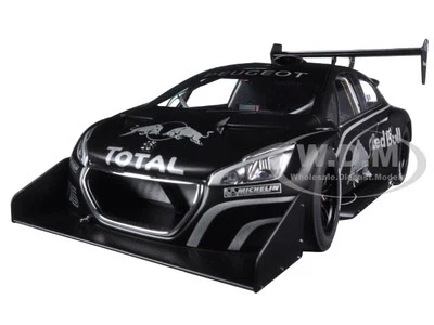 PEUGEOT 208 T16 PIKES PEAK "RED BULL" 演示汽车黑色 1/18 签名 81353 — 第 1/4 张图片