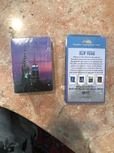 FACTORY-SEALED New York City Souvenir Plastic Coated Playing Cards 4 Photos Box - Picture 1 of 5