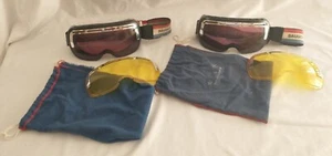 Occhiali da snowboard da sci vintage Bausch & Lomb USA professionisti finalisti con borsa e obiettivo extra 1980 - Foto 1 di 12