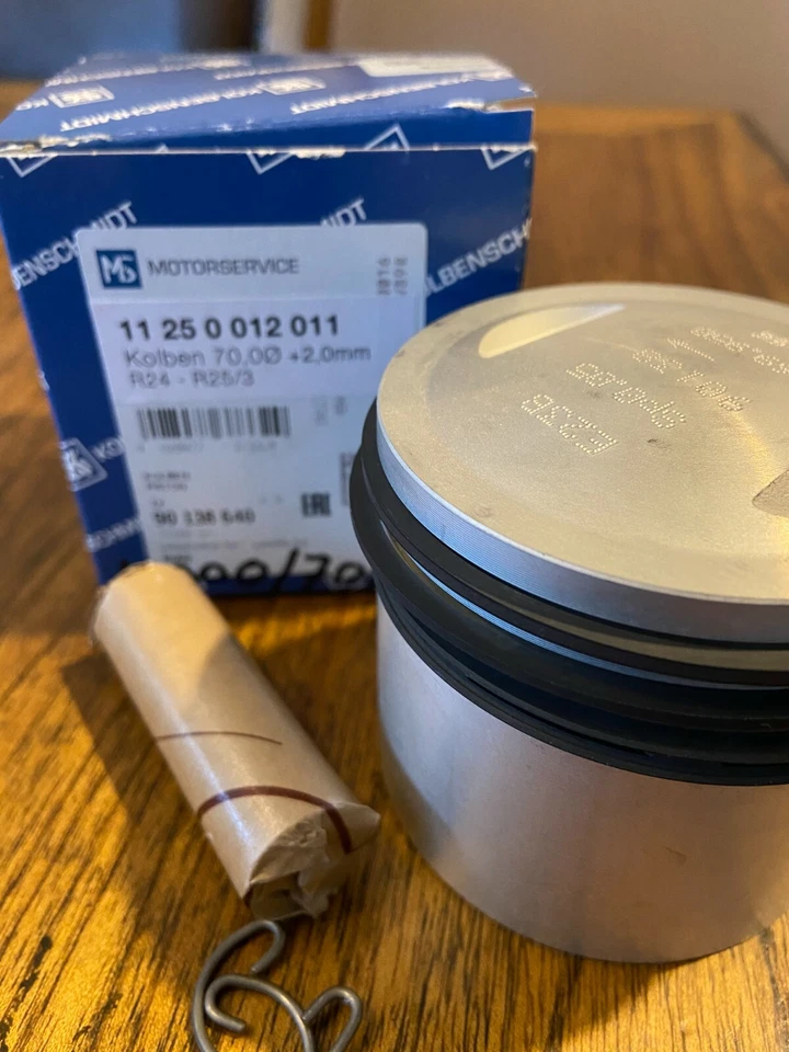 ВИНТАЖНЫЙ BMW R24-R25/3 KOLBEN SCHMIDT ПОРШЕНЬ 70 ММ 4. НЕГАБАРИТНЫЙ НОВЫЙ  - Изображение 1 из 1