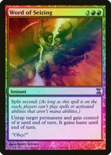 Word of Seizing FOIL Time Spiral PLD Red Rare MAGIC GATHERING CARD ABUGames