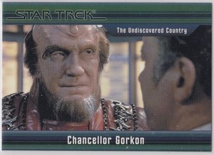 STAR TREK CLASSIC MOVIES HEROES & VILLAINS BASE CARD #29 CHANCELLOR GORKON /550