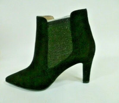 41 7,5 Alba Moda Stiefelette Damenstiefel High Heels Leder schwarz - Bild 1 von 4