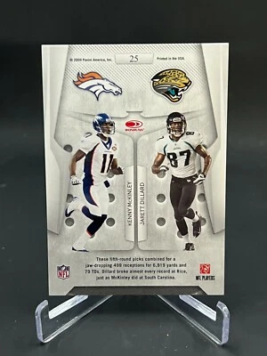 2009 Playoff Contenders Round Numbers Kenny McKinley Jarret Dillard Card #25 - Image 1 of 2