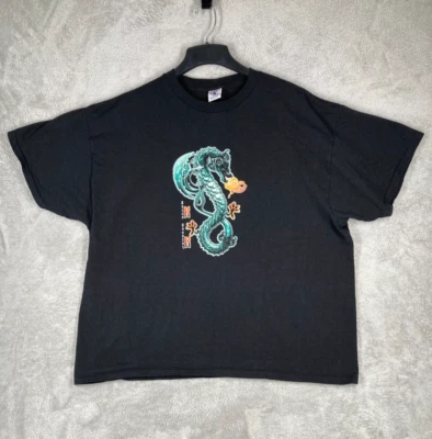 Camiseta vintage Busch Gardens adulto 2XL dragón gráfico montaña rusa EE. UU. Y2K Foto 1 de 4