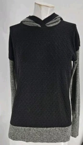 Smartwool Men's Sweater Small Black Grah Wool Poly Hoodie - Picture 1 of 8