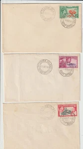 PITCAIRN ISLAND - 1940 GVI ½d to 1½d FIRST DAY COVERS ( 3 ) - Picture 1 of 1