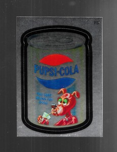 Wacky Packages All News Series 7 2010 Foil Sticker Card F3 Pupsi-Cola