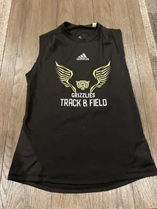 Mens Adidas Techfit Compression Grizzlies High School Track Running Singlet L - Picture 1 of 1