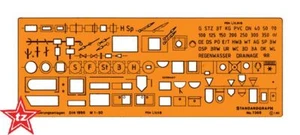 standardgraph 7369 Schablone Entwässerungsanlagen 1:50    - NEU & OVP - Bild 1 von 1