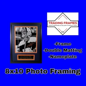 Custom Picture Framing - 8x10 Photo With Nameplate Sports Display 11x14 Frame - Picture 1 of 11