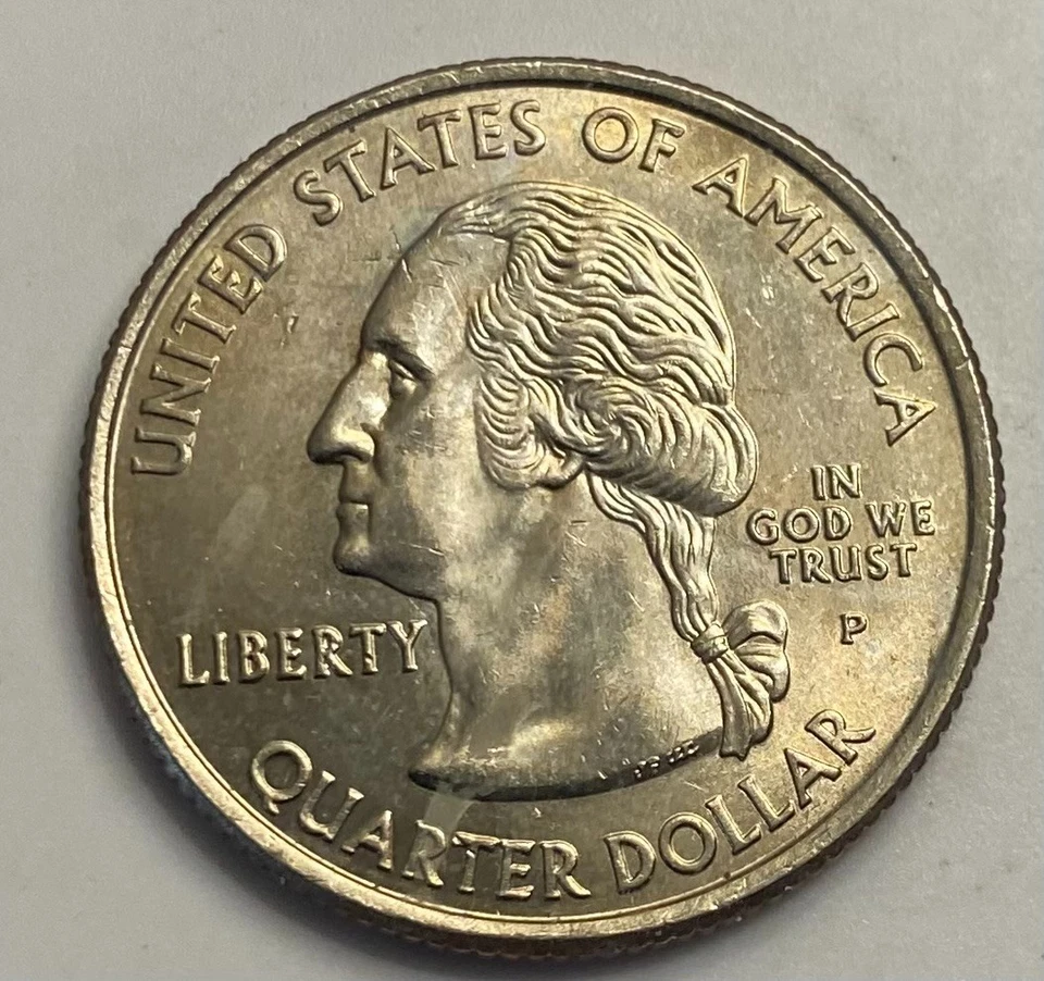 2005 "P" California Quarter**Struck Through Grease Error**AU+**(Nice) - Image 1 of 2