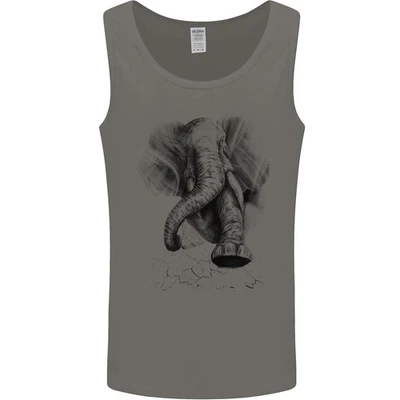 An Abstract Elephant Environment Mens Vest Tank Top - Image 1 of 4